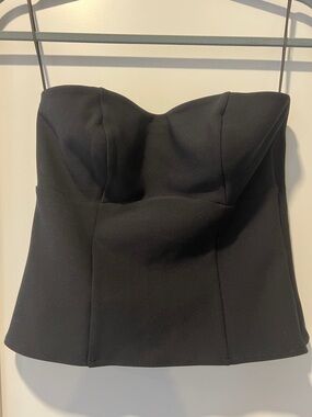 Abercrombie Strapless Black Bustier Top